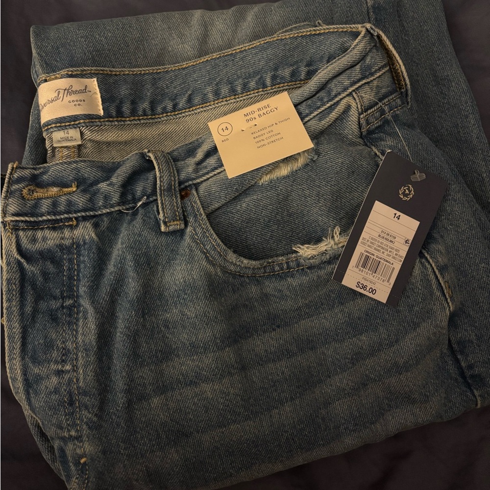 NWT Universal Thread Mid rise 90s baggy jeans
